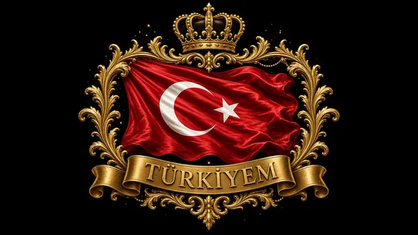 Taçlı Bayrak Arması – Baskı