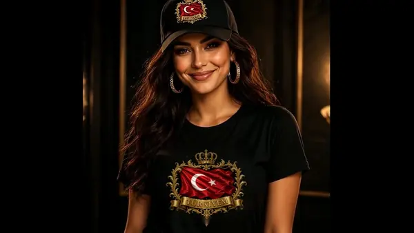 Taçlı Bayrak Arması · Kadın